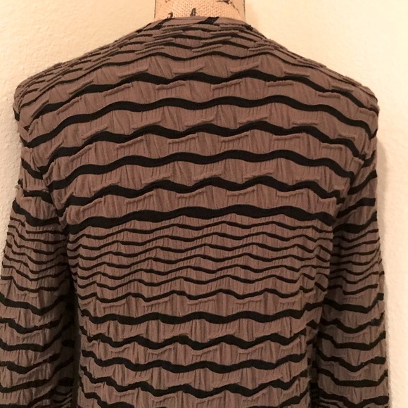 NWT-Tianello by Steve Barraza Long Sleeve Textured Stretch Tunic-M - Picture 7 of 12